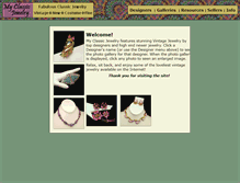 Tablet Screenshot of myclassicjewelry.com